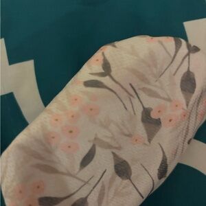 Floral Face Mask - Cream and Pink